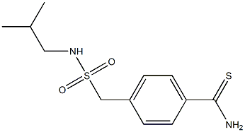 4-{[(2-methylpropyl)sulfamoyl]methyl}benzene-1-carbothioamide 구조식 이미지