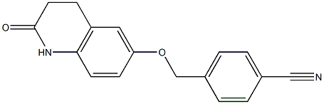 4-{[(2-oxo-1,2,3,4-tetrahydroquinolin-6-yl)oxy]methyl}benzonitrile Structure