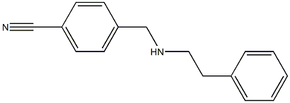 4-{[(2-phenylethyl)amino]methyl}benzonitrile Structure