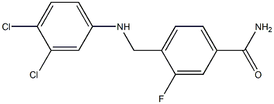 4-{[(3,4-dichlorophenyl)amino]methyl}-3-fluorobenzamide Structure