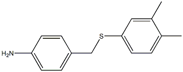 4-{[(3,4-dimethylphenyl)sulfanyl]methyl}aniline Structure