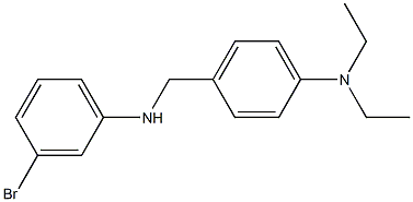 4-{[(3-bromophenyl)amino]methyl}-N,N-diethylaniline 구조식 이미지