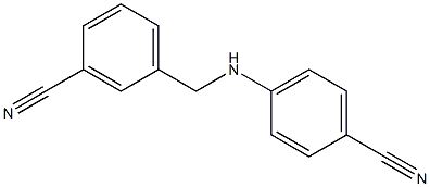 4-{[(3-cyanophenyl)methyl]amino}benzonitrile Structure