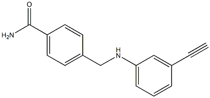 4-{[(3-ethynylphenyl)amino]methyl}benzamide Structure