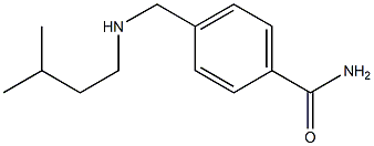 4-{[(3-methylbutyl)amino]methyl}benzamide Structure