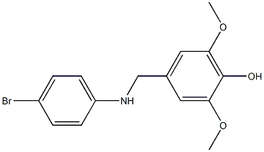 4-{[(4-bromophenyl)amino]methyl}-2,6-dimethoxyphenol 구조식 이미지