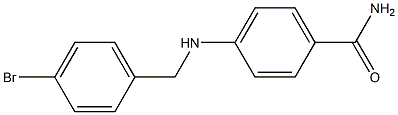 4-{[(4-bromophenyl)methyl]amino}benzamide 구조식 이미지