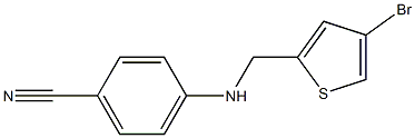 4-{[(4-bromothiophen-2-yl)methyl]amino}benzonitrile Structure