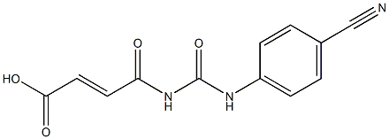 4-{[(4-cyanophenyl)carbamoyl]amino}-4-oxobut-2-enoic acid Structure