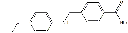 4-{[(4-ethoxyphenyl)amino]methyl}benzamide 구조식 이미지