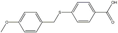 4-{[(4-methoxyphenyl)methyl]sulfanyl}benzoic acid Structure