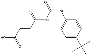 4-{[(4-tert-butylphenyl)carbamoyl]amino}-4-oxobutanoic acid Structure