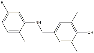 4-{[(5-fluoro-2-methylphenyl)amino]methyl}-2,6-dimethylphenol Structure