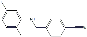 4-{[(5-fluoro-2-methylphenyl)amino]methyl}benzonitrile Structure