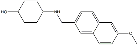 4-{[(6-methoxynaphthalen-2-yl)methyl]amino}cyclohexan-1-ol 구조식 이미지