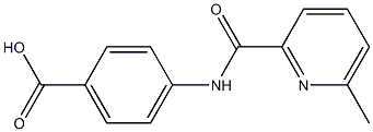 4-{[(6-methylpyridin-2-yl)carbonyl]amino}benzoic acid Structure