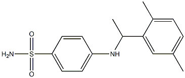 4-{[1-(2,5-dimethylphenyl)ethyl]amino}benzene-1-sulfonamide Structure