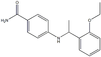 4-{[1-(2-ethoxyphenyl)ethyl]amino}benzamide 구조식 이미지