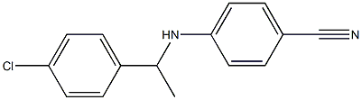 4-{[1-(4-chlorophenyl)ethyl]amino}benzonitrile Structure