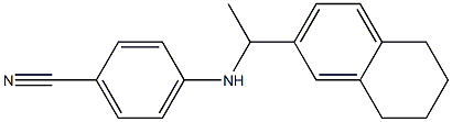 4-{[1-(5,6,7,8-tetrahydronaphthalen-2-yl)ethyl]amino}benzonitrile Structure