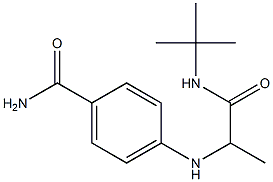 4-{[1-(tert-butylcarbamoyl)ethyl]amino}benzamide Structure