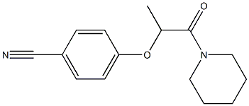 4-{[1-oxo-1-(piperidin-1-yl)propan-2-yl]oxy}benzonitrile 구조식 이미지