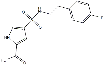 4-{[2-(4-fluorophenyl)ethyl]sulfamoyl}-1H-pyrrole-2-carboxylic acid Structure