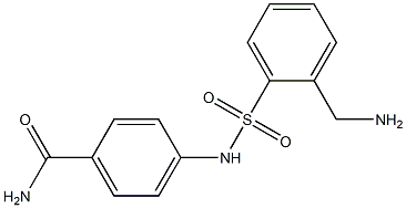 4-{[2-(aminomethyl)benzene]sulfonamido}benzamide Structure