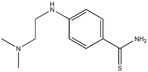 4-{[2-(dimethylamino)ethyl]amino}benzene-1-carbothioamide 구조식 이미지