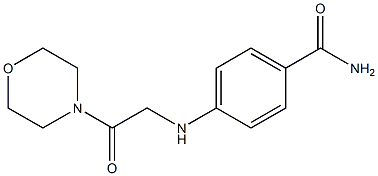 4-{[2-(morpholin-4-yl)-2-oxoethyl]amino}benzamide 구조식 이미지