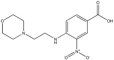4-{[2-(morpholin-4-yl)ethyl]amino}-3-nitrobenzoic acid 구조식 이미지
