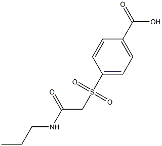 4-{[2-oxo-2-(propylamino)ethyl]sulfonyl}benzoic acid 구조식 이미지