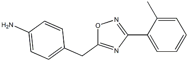 4-{[3-(2-methylphenyl)-1,2,4-oxadiazol-5-yl]methyl}aniline Structure