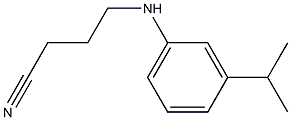 4-{[3-(propan-2-yl)phenyl]amino}butanenitrile 구조식 이미지