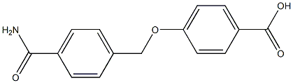 4-{[4-(aminocarbonyl)benzyl]oxy}benzoic acid 구조식 이미지