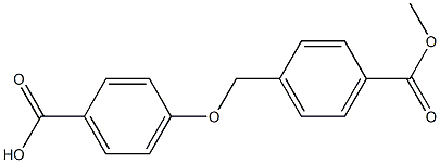 4-{[4-(methoxycarbonyl)phenyl]methoxy}benzoic acid Structure