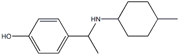 4-{1-[(4-methylcyclohexyl)amino]ethyl}phenol Structure