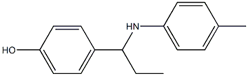 4-{1-[(4-methylphenyl)amino]propyl}phenol Structure