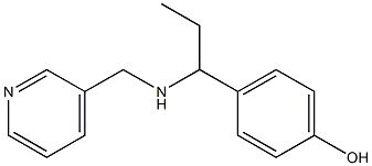 4-{1-[(pyridin-3-ylmethyl)amino]propyl}phenol Structure