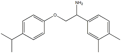 4-{1-amino-2-[4-(propan-2-yl)phenoxy]ethyl}-1,2-dimethylbenzene 구조식 이미지