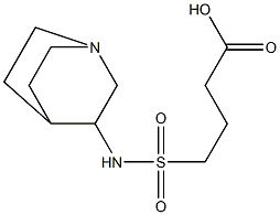 4-{1-azabicyclo[2.2.2]octan-3-ylsulfamoyl}butanoic acid 구조식 이미지