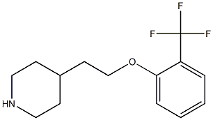 4-{2-[2-(trifluoromethyl)phenoxy]ethyl}piperidine 구조식 이미지