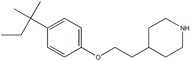 4-{2-[4-(2-methylbutan-2-yl)phenoxy]ethyl}piperidine Structure