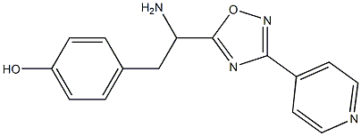 4-{2-amino-2-[3-(pyridin-4-yl)-1,2,4-oxadiazol-5-yl]ethyl}phenol Structure