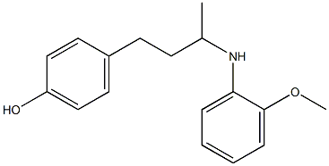 4-{3-[(2-methoxyphenyl)amino]butyl}phenol Structure