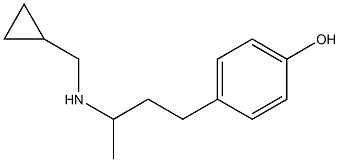 4-{3-[(cyclopropylmethyl)amino]butyl}phenol Structure