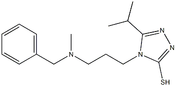 4-{3-[benzyl(methyl)amino]propyl}-5-(propan-2-yl)-4H-1,2,4-triazole-3-thiol 구조식 이미지