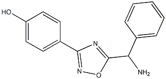 4-{5-[amino(phenyl)methyl]-1,2,4-oxadiazol-3-yl}phenol 구조식 이미지