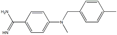 4-{methyl[(4-methylphenyl)methyl]amino}benzene-1-carboximidamide Structure