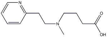 4-{methyl[2-(pyridin-2-yl)ethyl]amino}butanoic acid 구조식 이미지